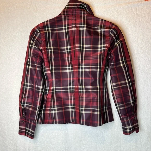 LAST CALL FINAL PRICE GREAT DEAL Petites Talbot's 100% Silk plaid Faux Wrap 2P - Picture 4 of 4